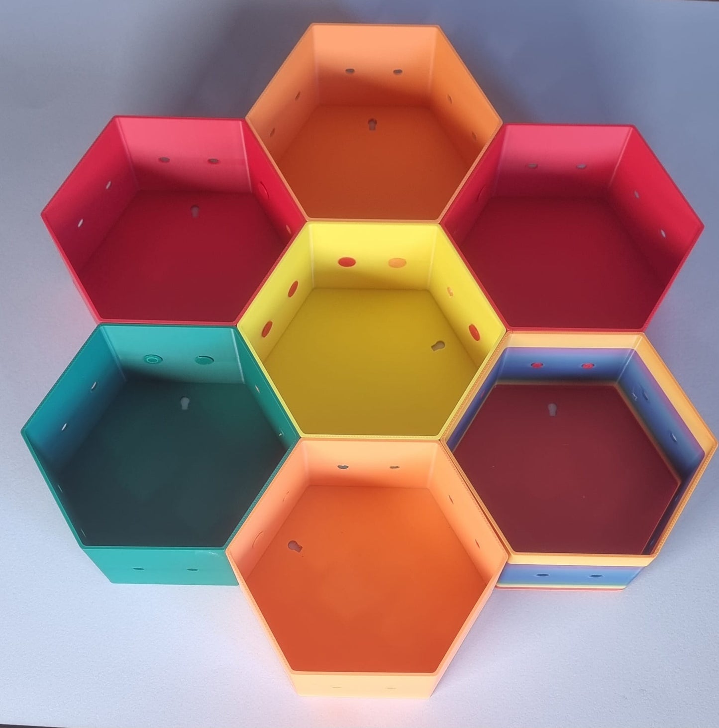 Kit 7 moduli esagonali per bacheca