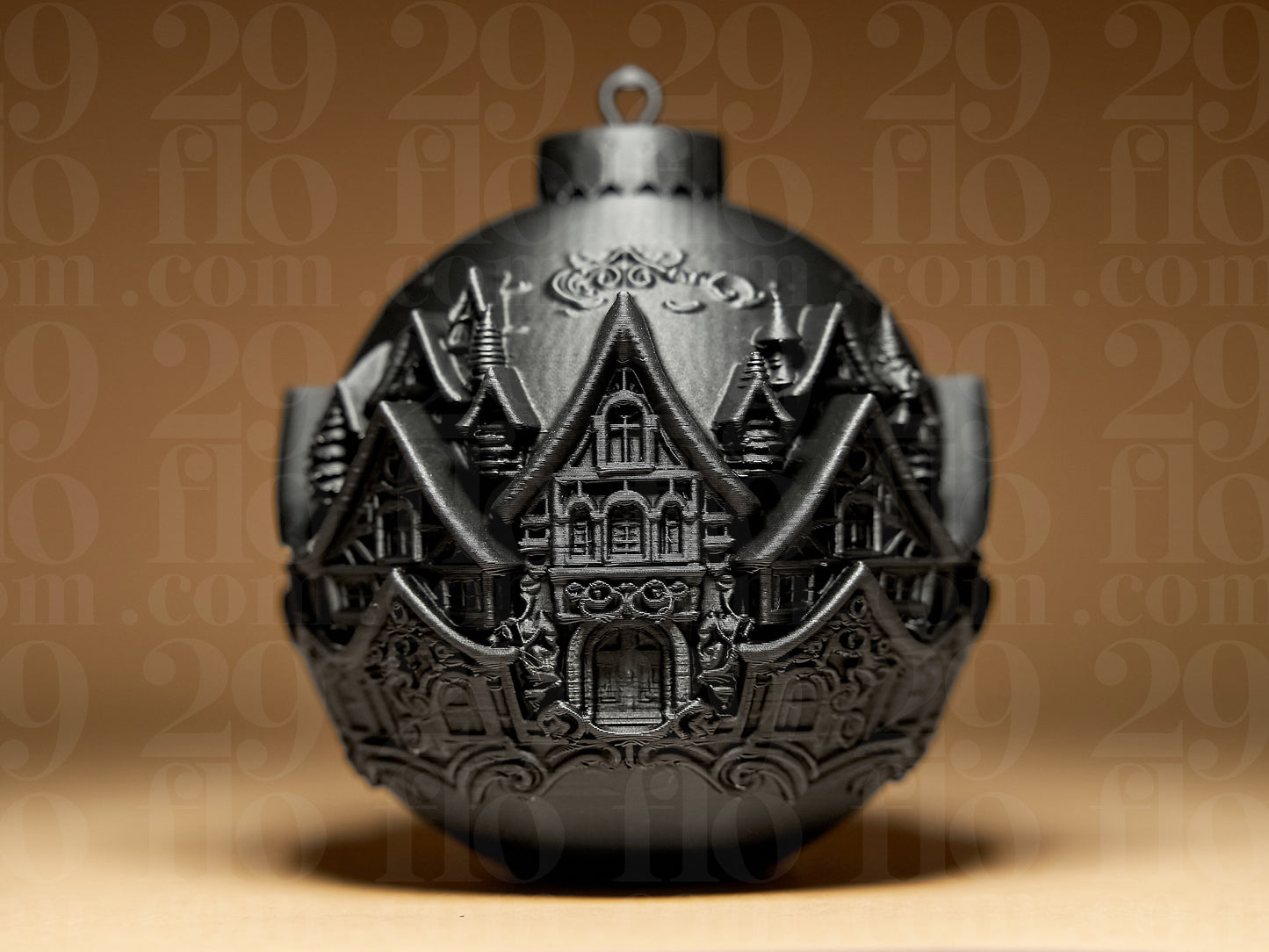 Palla di Natale con Villaggio