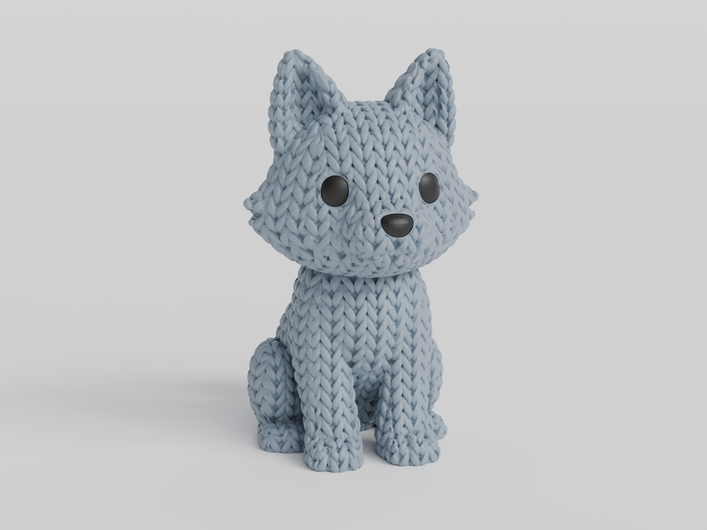 Lupetto con trama ad uncinetto.