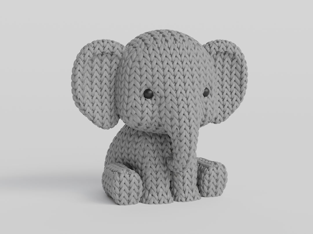 Elefante trama a uncinetto